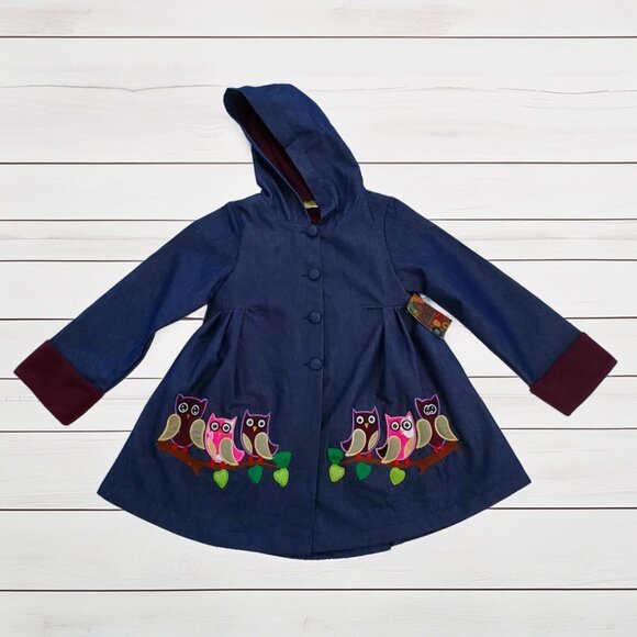 Maria Elena Other - NWT Maria Elena Owl Coat Size 7-8